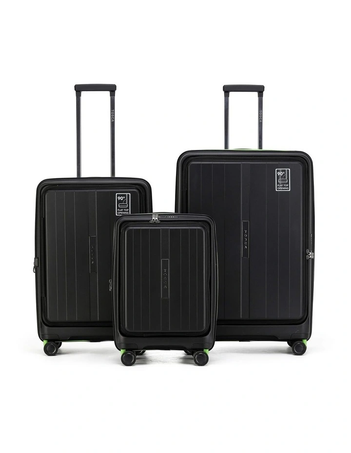 Cruiser 77cm Large Front Opening Hard Suitcase - Black image 5