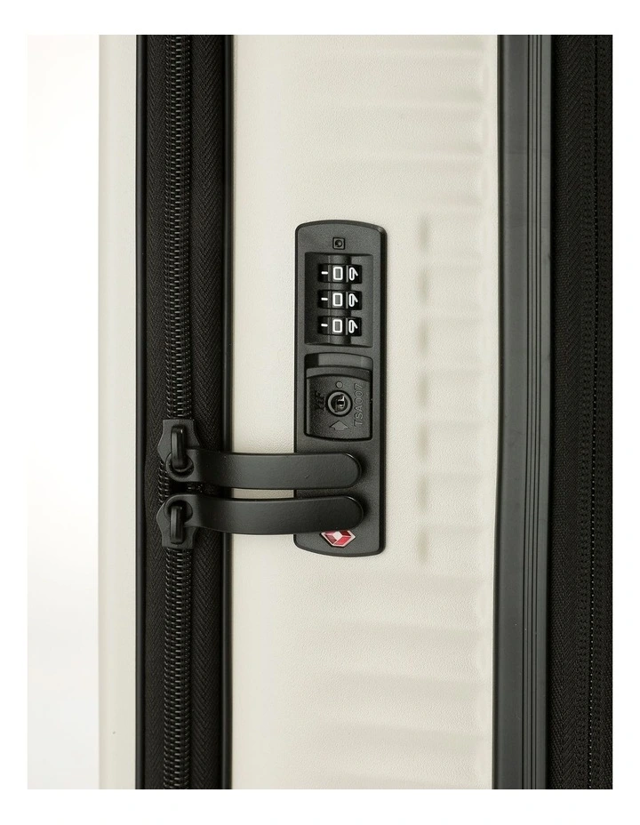 Zen 77cm Large Front Opening Hard Suitcase in Stone image 6