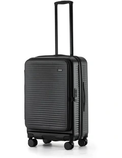 Zen 65cm Medium Front Opening Hard Suitcase in Black