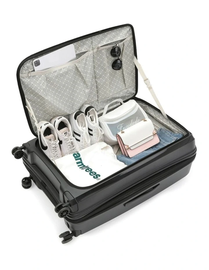 Space-X Dual Opening Hard Suitcase 3 Piece Set - Black image 2