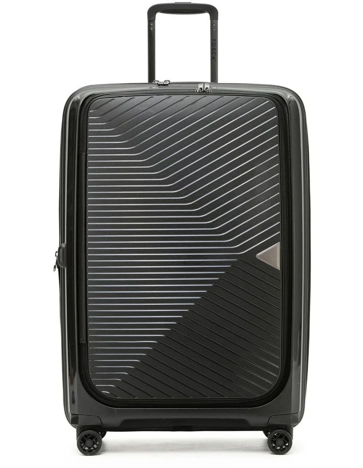 Space-X Dual Opening Hard Suitcase 3 Piece Set - Black image 7