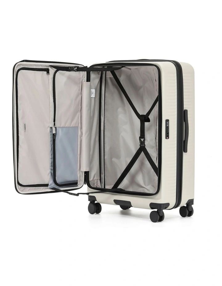 Zen Front Opening Hard Suitcase 3 Piece Set in Stone image 2