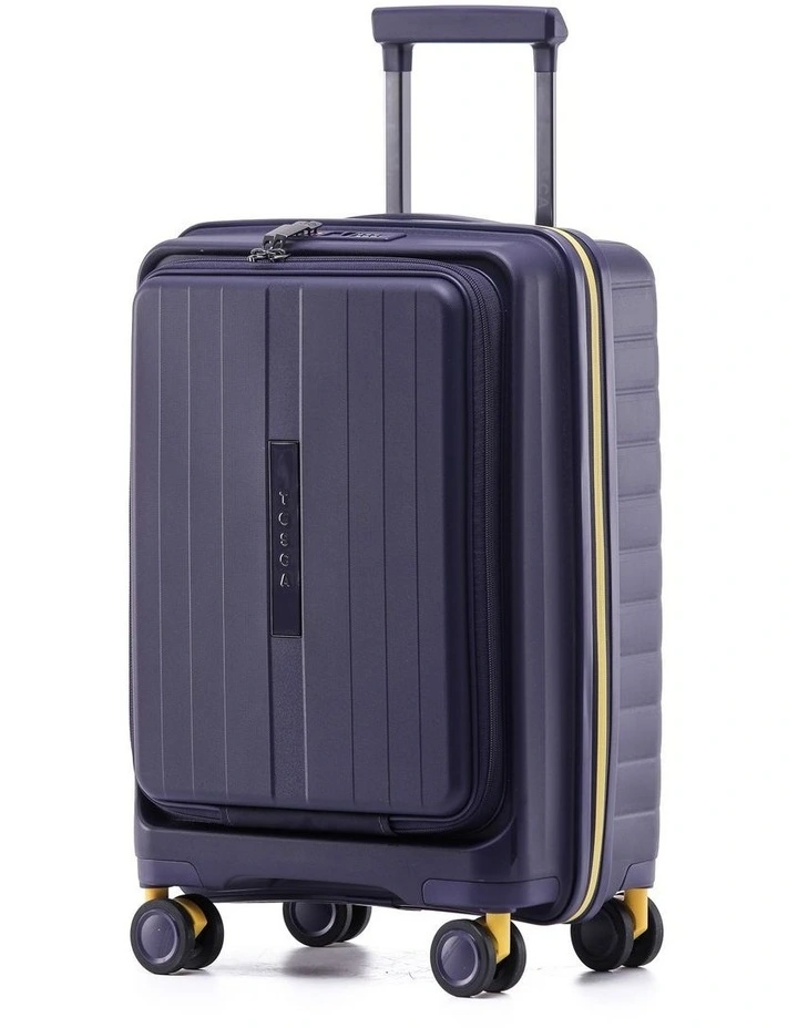 Cruiser 53cm Small Front Opening Hard Suitcase Carry On - Purple image 1