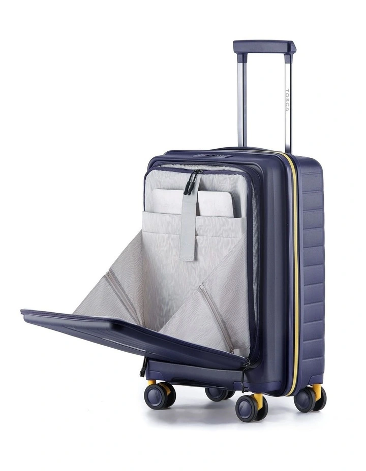 Cruiser 53cm Small Front Opening Hard Suitcase Carry On - Purple image 2