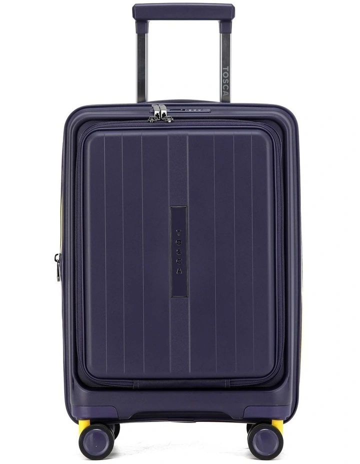 Cruiser 53cm Small Front Opening Hard Suitcase Carry On - Purple image 4