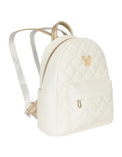 Disney Mickey Mouse PU Leather Fashion Backpack - White