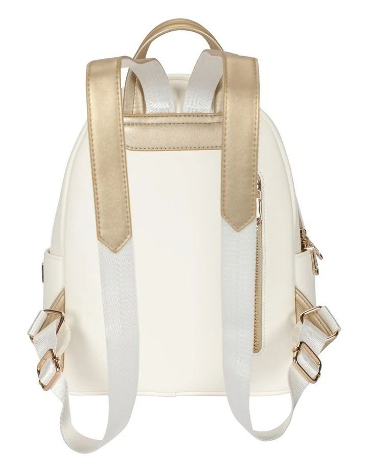 Disney Mickey Mouse PU Leather Fashion Backpack - White image 2