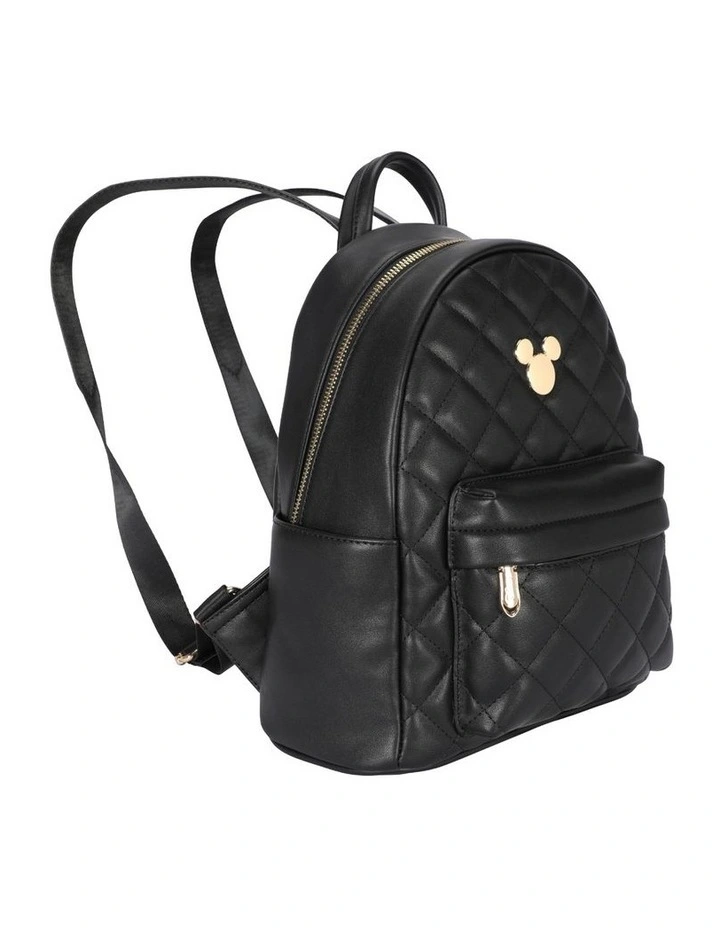 Disney Fashion PU Mickey Backpack - Black image 1