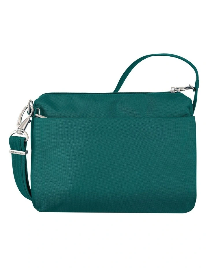 Classic Anti-Theft Small East/West Crossbody Bag in Spruce image 2