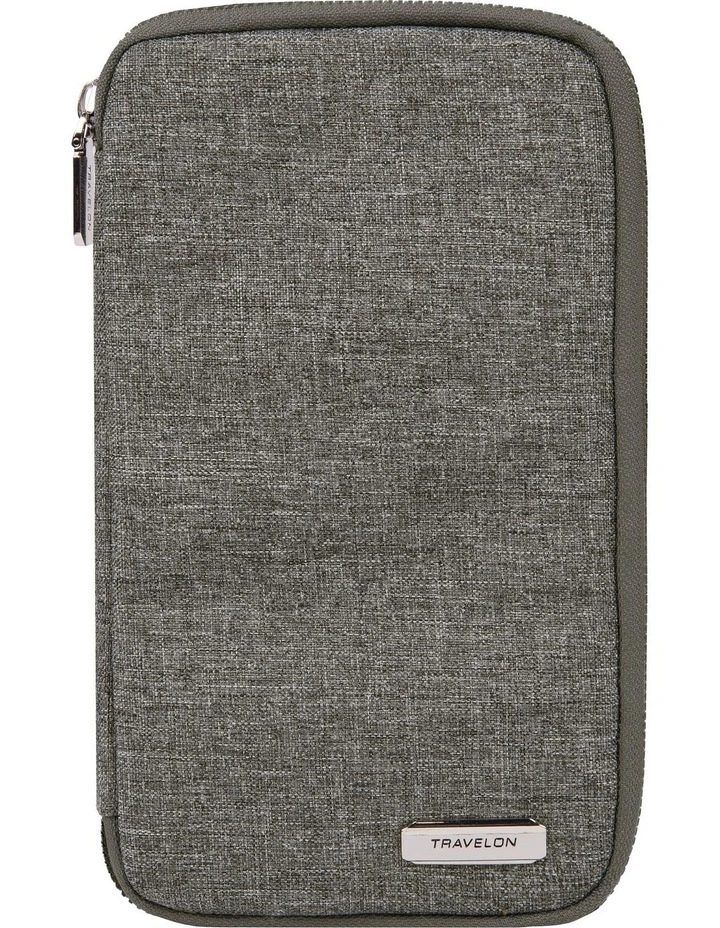 RFID Blocking Family Passport Wallet in Gray Heather image 1