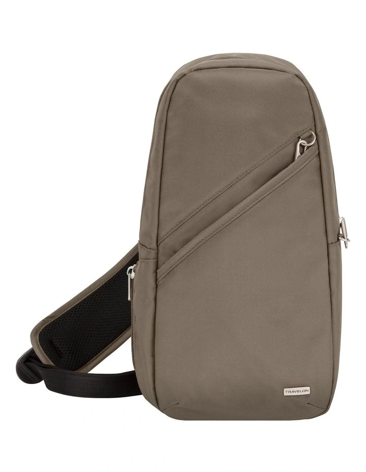 Classic Anti-Theft Sling Bag in Nutmeg image 1