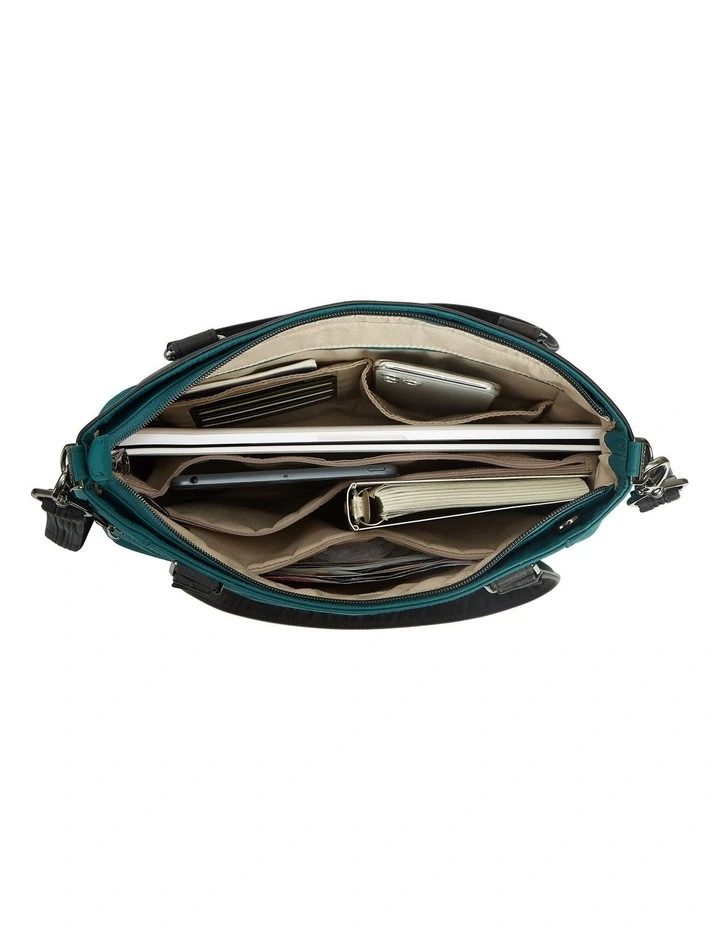 Addison Anti-Theft Tablet Tote in Evergreen image 4