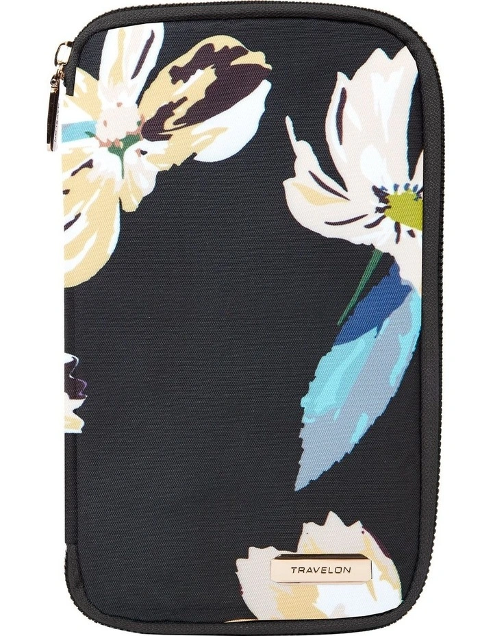 RFID Blocking Family Passport Wallet in Midnight Floral image 1