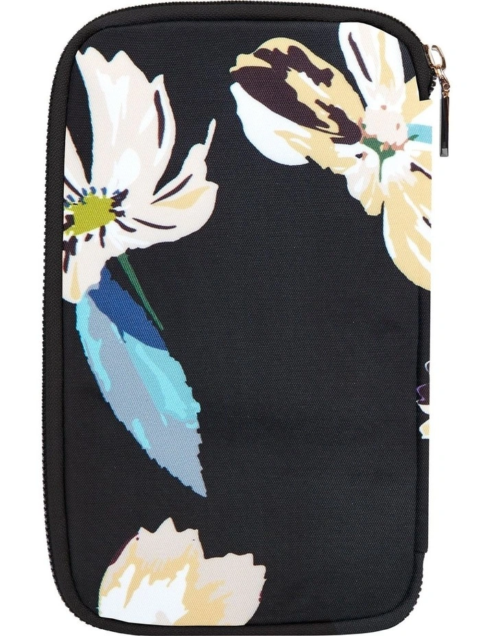 RFID Blocking Family Passport Wallet in Midnight Floral image 2