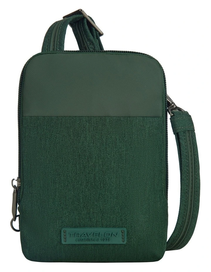 Metro Anti-Theft Stadium Mini Crossbody Bag in Forest Heather image 1
