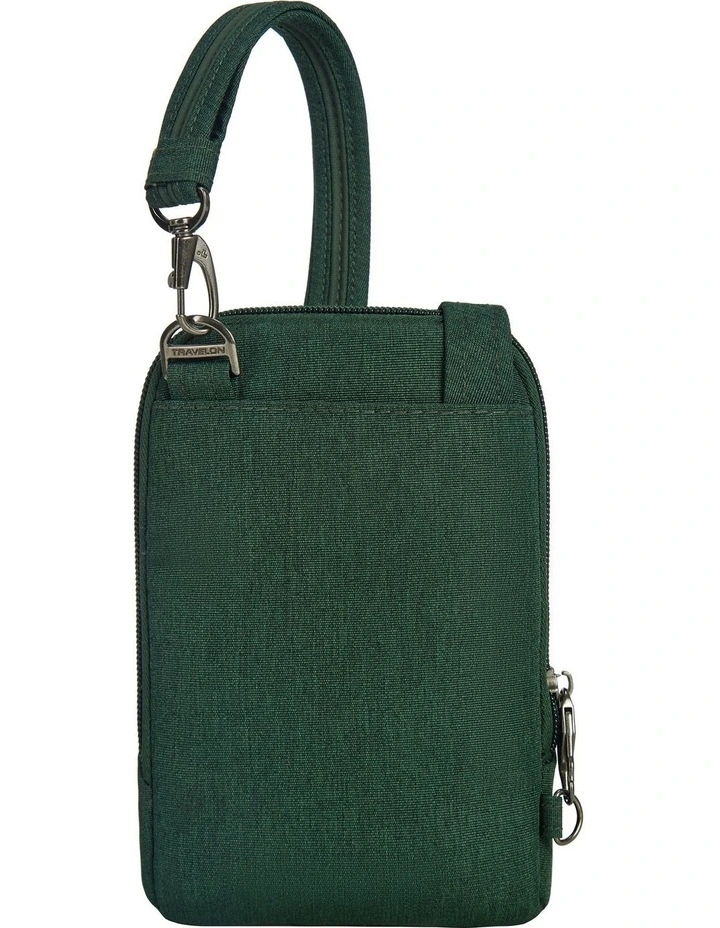 Metro Anti-Theft Stadium Mini Crossbody Bag in Forest Heather image 2