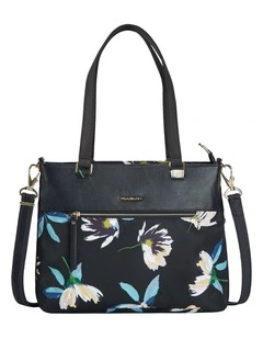 Addison Anti-Theft Tablet Tote in Midnight Floral