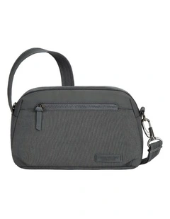 Metro Anti-Theft Dome Crossbody Bag in Gray Heather