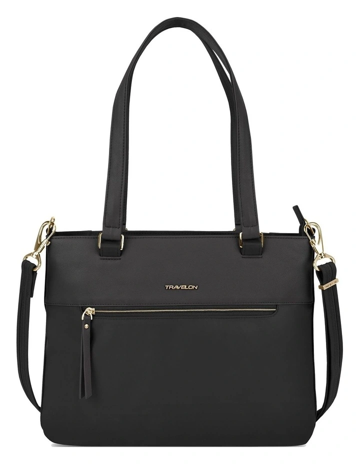 Addison Anti-Theft Tablet Tote in Black image 1