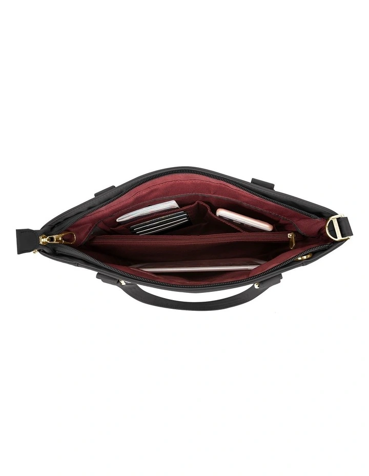 Addison Anti-Theft Tablet Tote in Black image 4