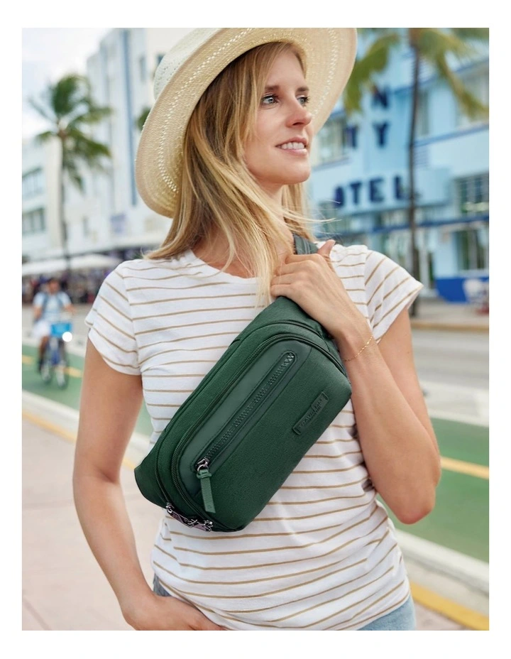Metro Anti-Theft Waist Pack in Forest Heather image 6