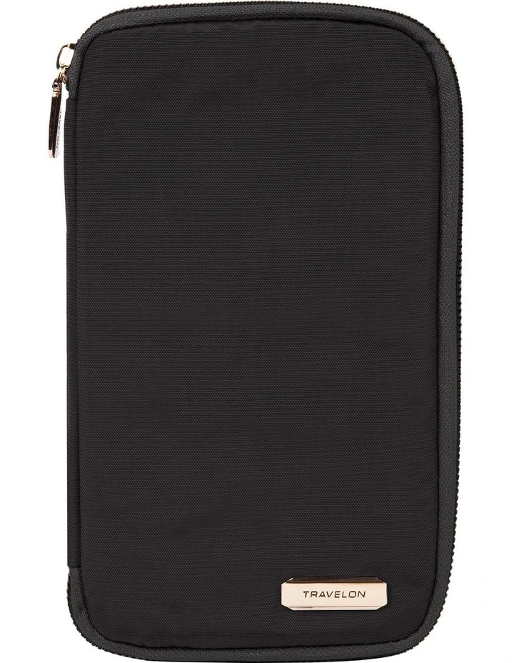 RFID Blocking Family Passport Wallet in Black image 1