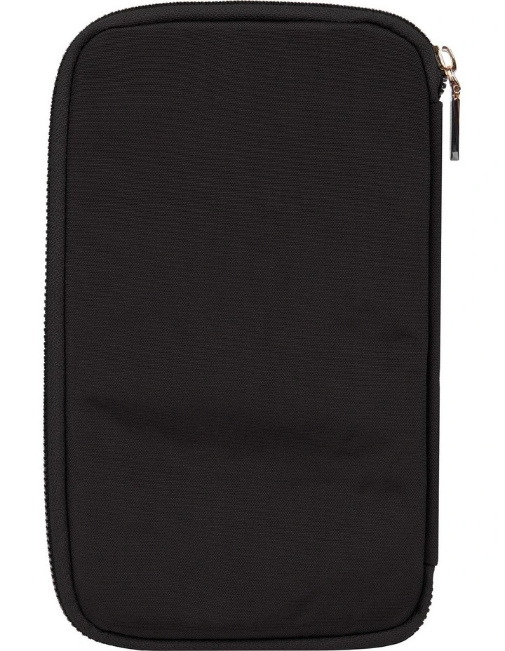 RFID Blocking Family Passport Wallet in Black image 2