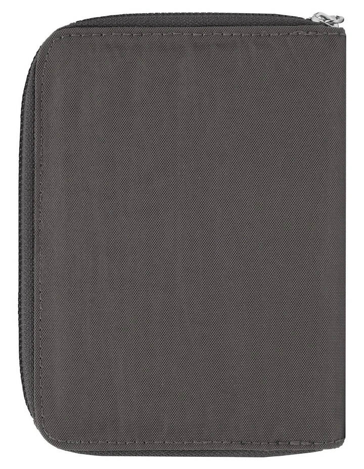 RFID Blocking Passport Zip Wallet in Smoke image 2