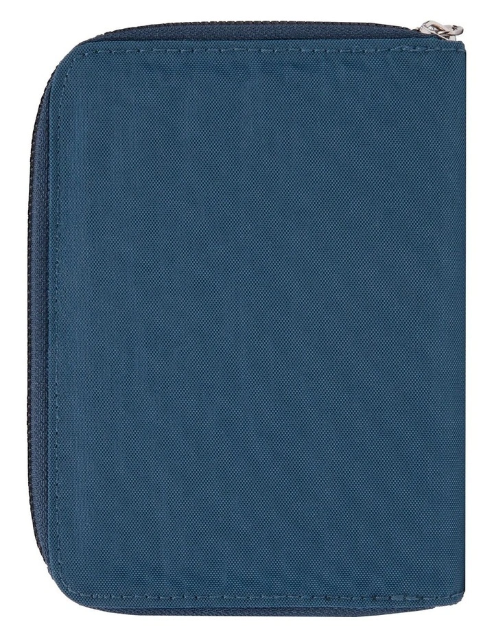 RFID Blocking Passport Zip Wallet in Ocean image 2