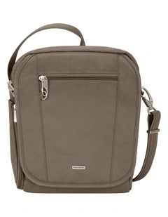 Classic Anti-Theft Tablet Medium Tour Bag in Nutmeg