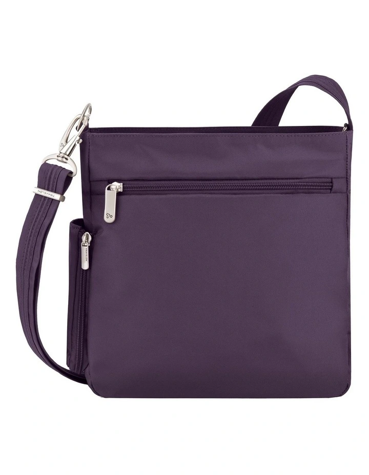 Classic Anti-Theft North/South Crossbody Bag in Purple image 2
