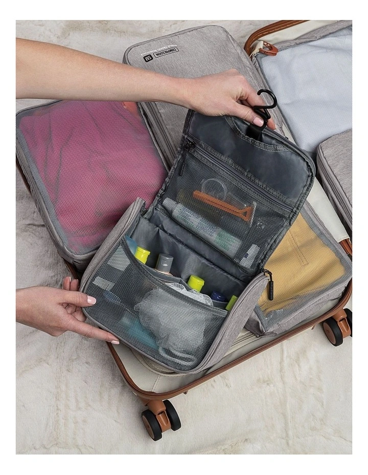 Hanging Toiletry Case in Black image 7
