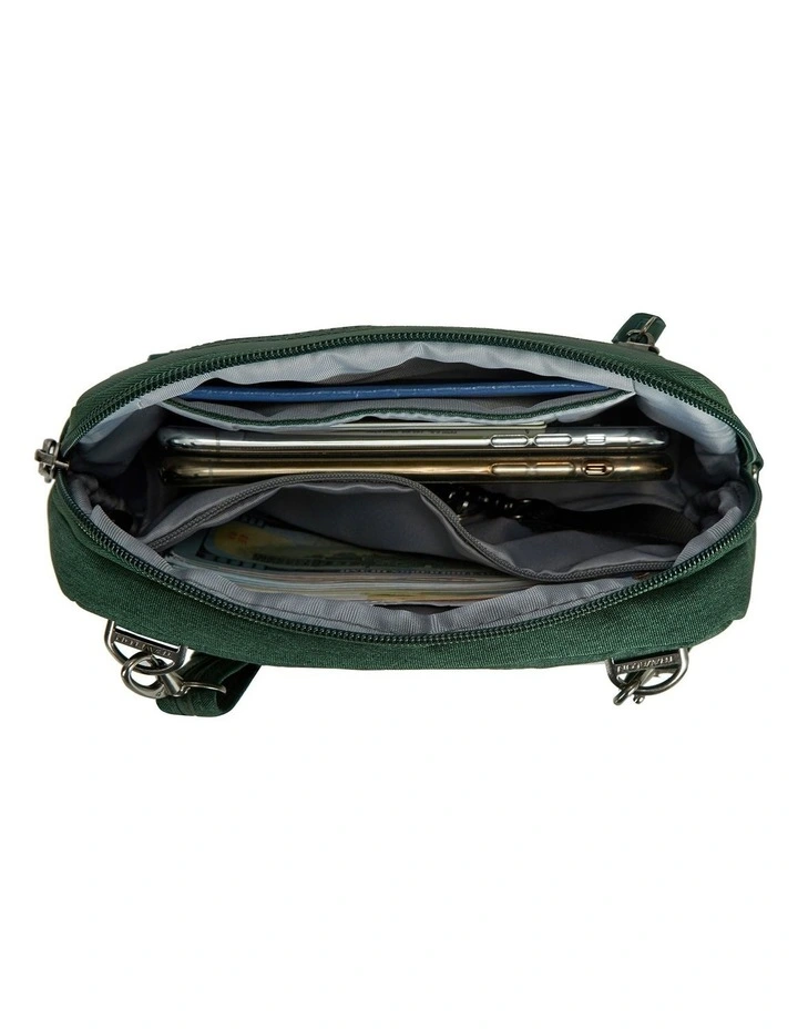 Metro Anti-Theft Convertible Small Crossbody Bag in Forest Heather image 4