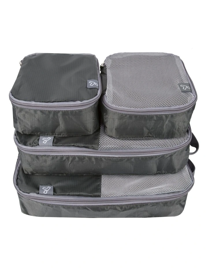 Set of 4 Packing Organizers Charcoal image 1