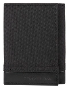 RFID Blocking Trifold Wallet in Black
