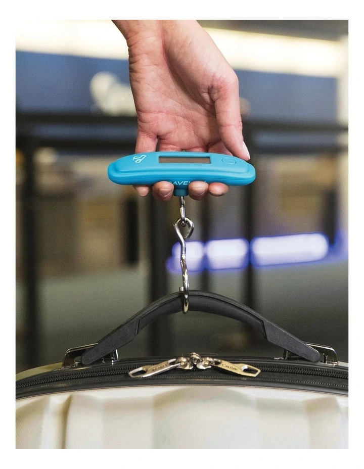 Digital Luggage Scale in Cyan image 3
