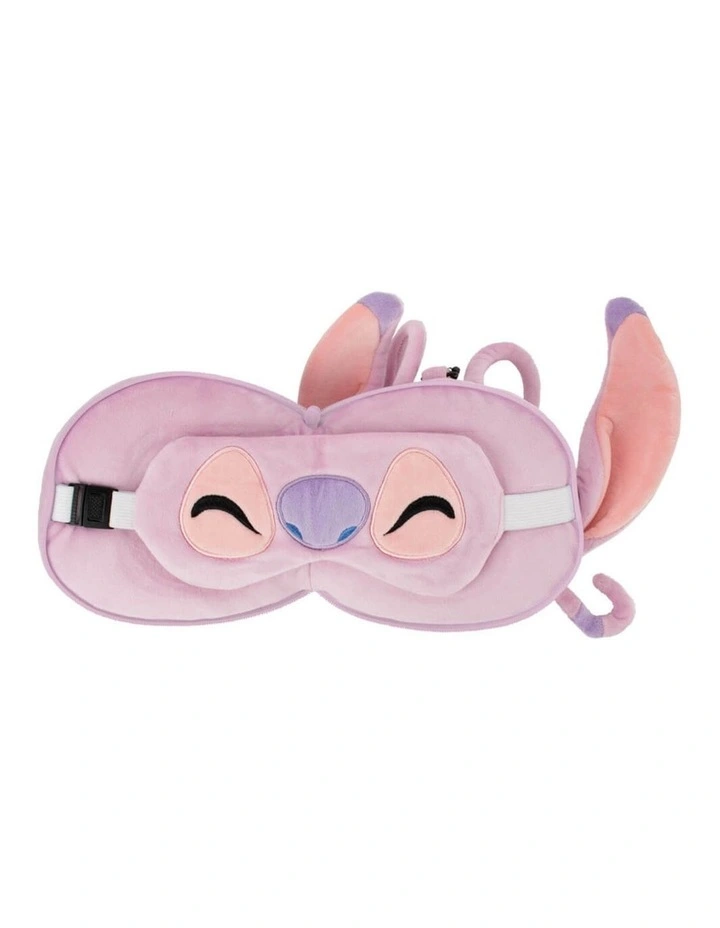 Angel: Travel Pillow & Eye Mask Cushion Set in Multi image 2