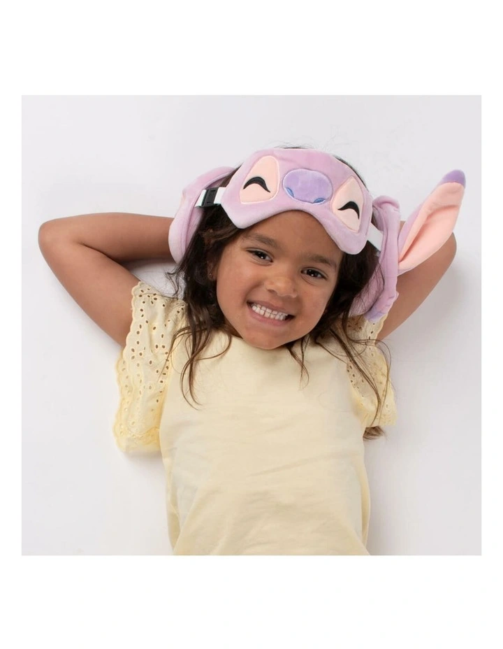 Angel: Travel Pillow & Eye Mask Cushion Set in Multi image 4