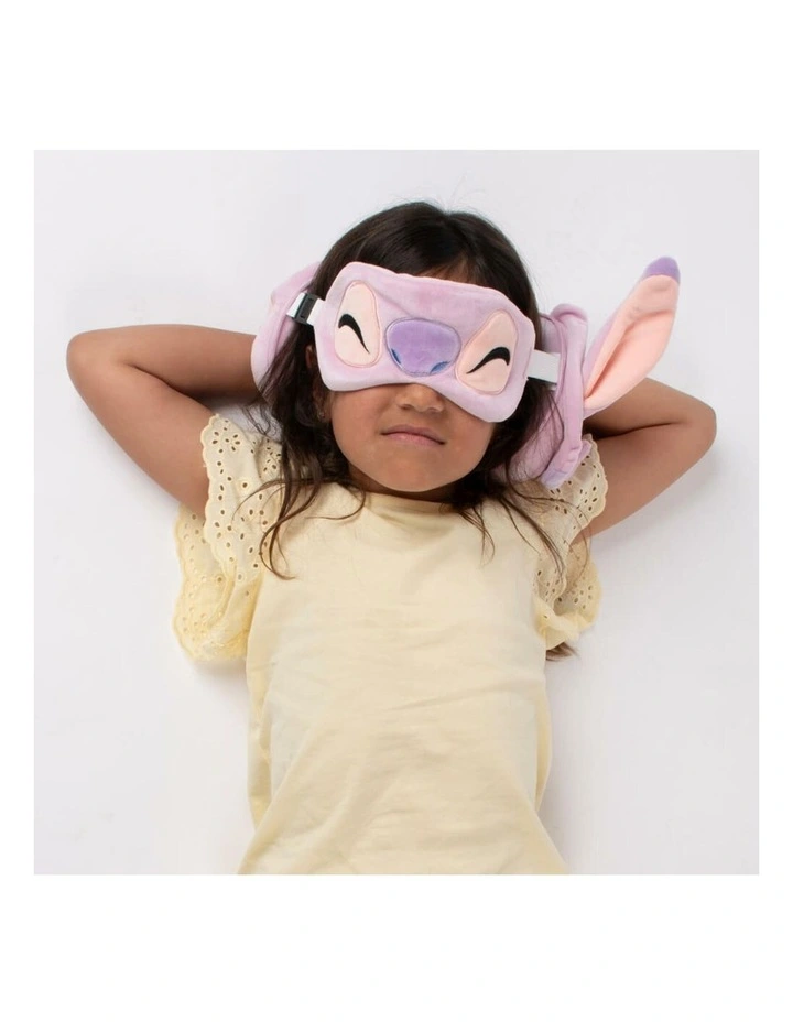 Angel: Travel Pillow & Eye Mask Cushion Set in Multi image 5
