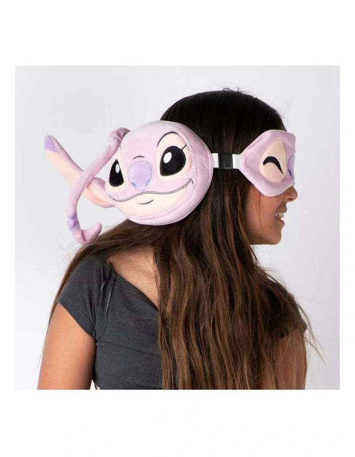 Angel: Travel Pillow & Eye Mask Cushion Set in Multi image 6