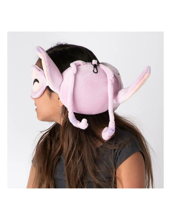 Angel: Travel Pillow & Eye Mask Cushion Set in Multi image 7