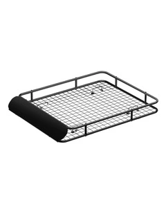 Universal Car Roof Rack Basket Luggage Vehicle Cargo Carrier 123cm Black