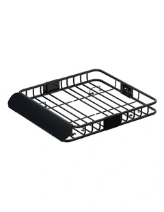 Universal Car Roof Rack Basket Luggage Vehicle Cargo Carrier 111cm in Black