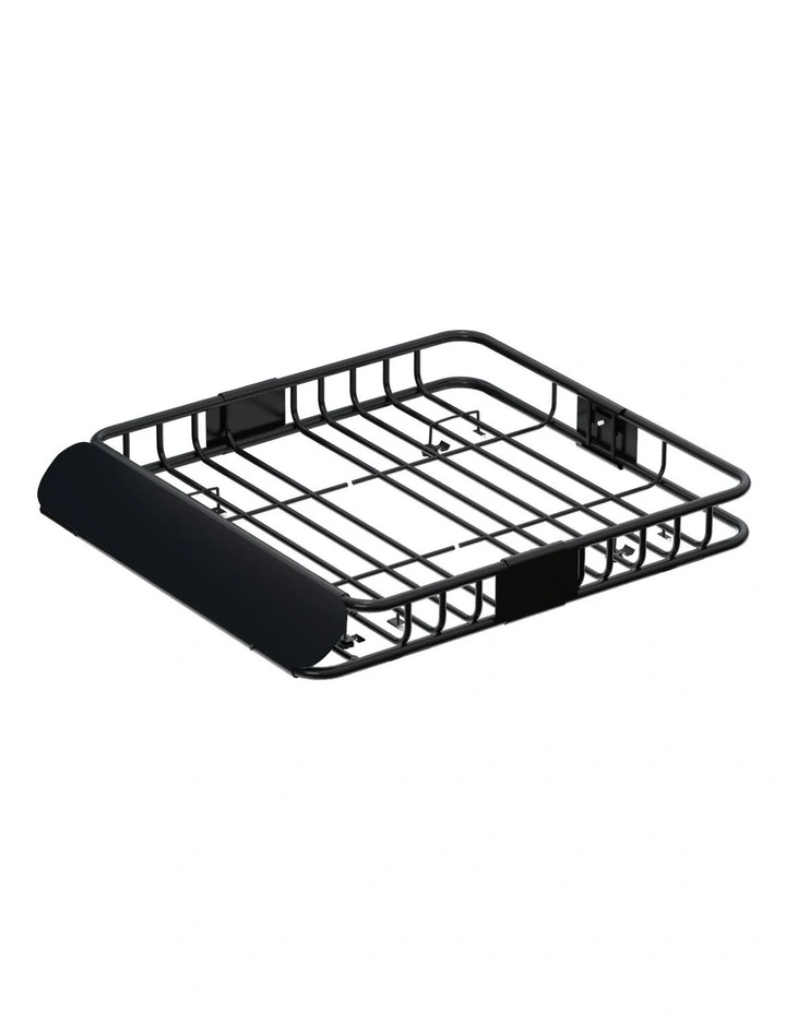 Universal Car Roof Rack Basket Luggage Vehicle Cargo Carrier 111cm in Black image 1