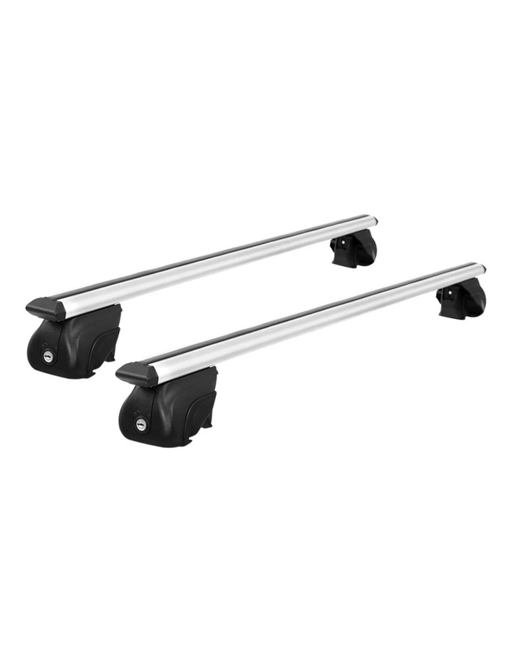 Universal Car Roof Racks Pod Aluminum Cross Bars Upgraded Holder 111cm in Silver image 1