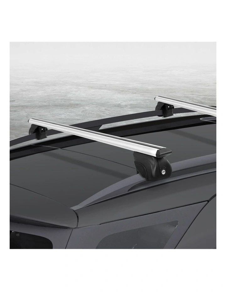 Universal Car Roof Racks Pod Aluminum Cross Bars Upgraded Holder 111cm in Silver image 3