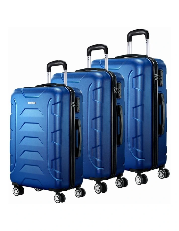 Travel Suitcase Set in Blue image 3