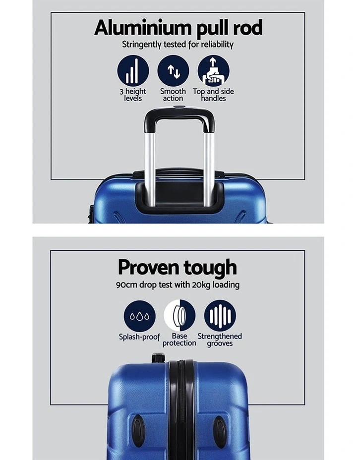 Travel Suitcase Set in Blue image 5