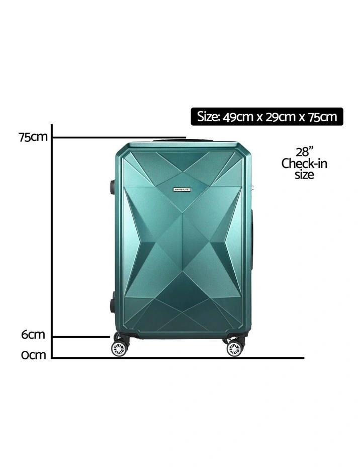 Travel Suitcase Carry On 75cm in Green image 4