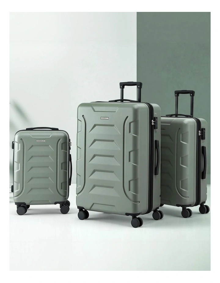 Luggage Trolley Set in Grey Green image 2